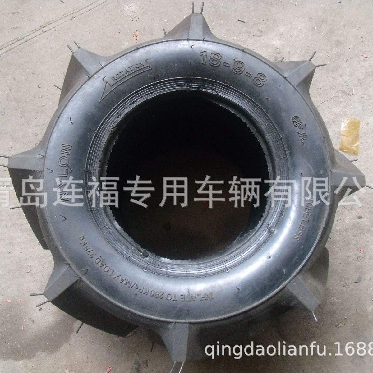 供应出口18×9-8人字花纹外胎 微耕机外胎 天然胶轮胎 欢迎洽谈