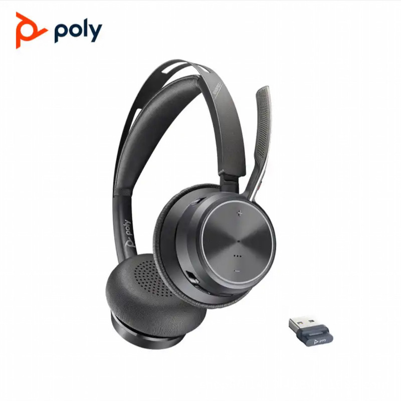 Plantronics Wireless Bluetooth Headset Headset Stereo Smart Active Noise Canceling Headset Voy Focus2