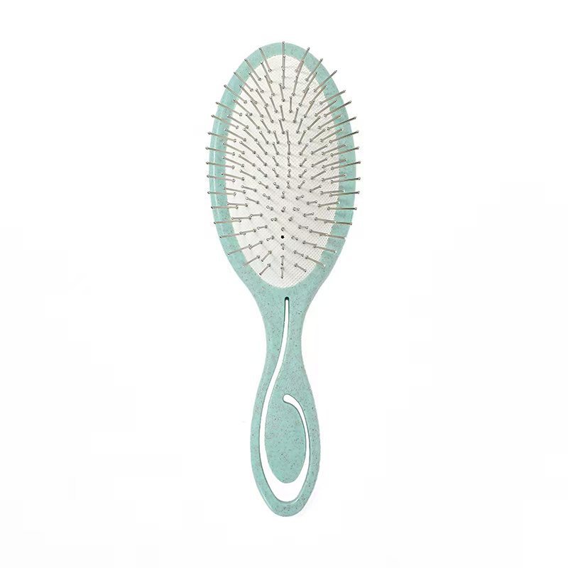 Yunli クロスボーダー小麦わら鋼針コームポータブルふわふわヘアコームソフト家庭用新しいマッサージ鋼針エアクッションコーム|undefined