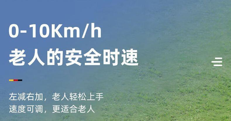 Electric Four-Wheeler for the Elderly, Household Dual-Seater Mobility Scooter for Disabled People, Foldable Small Electric Vehicle