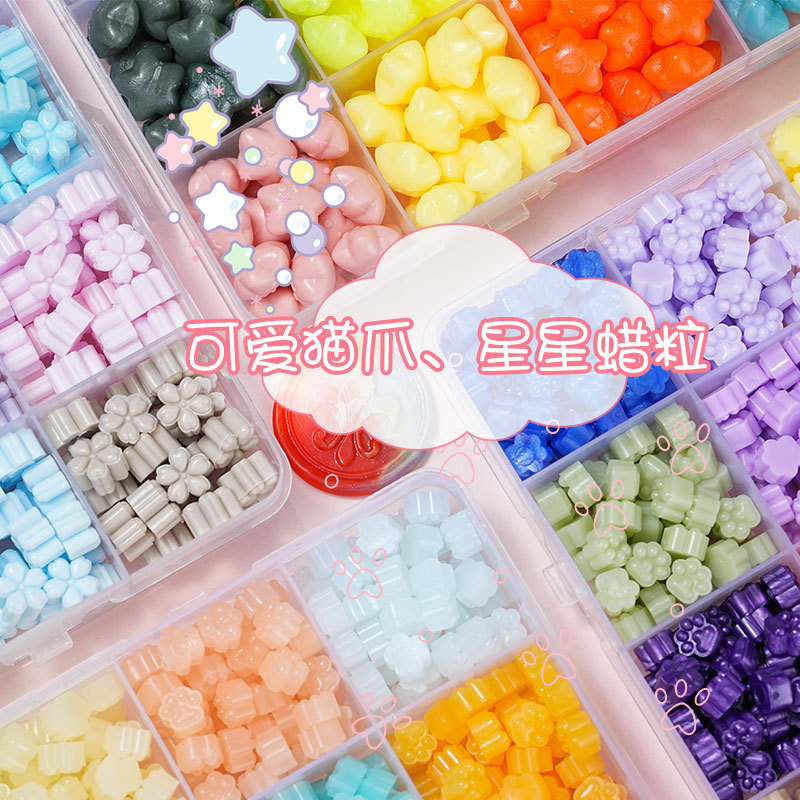 Luminous Cat Claw Fire Lacquer Wax Particles Fill the Sky with Cute and Beautiful Seal Wax Particles Wax Seal Wedding Birthday Invitation Decoration