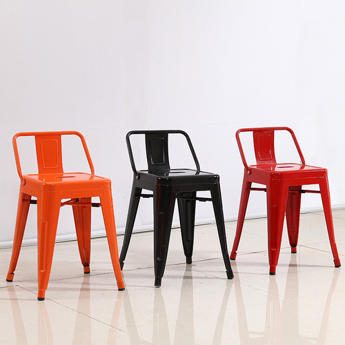American front desk bar chair simple backrest high stool wrought iron bar stool chair high bar chair home