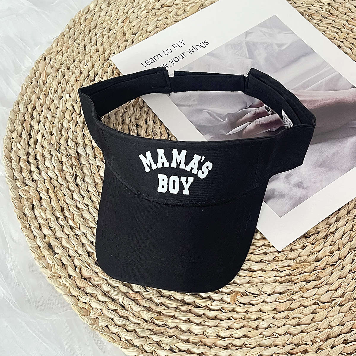 Unisex MAMA'S Letter lege hoge hoed Outdoor sport zonbeschermingshoed voor mannen en vrouwen letter trend mode_voghion.com