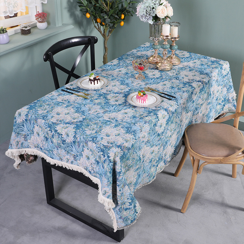 Oil-proof Table Flag High-end Coffee Table Decorative Cloth Nordic Tablecloth Bed End Flag New Chinese Style Table Fabric Light Luxury High-end Sense