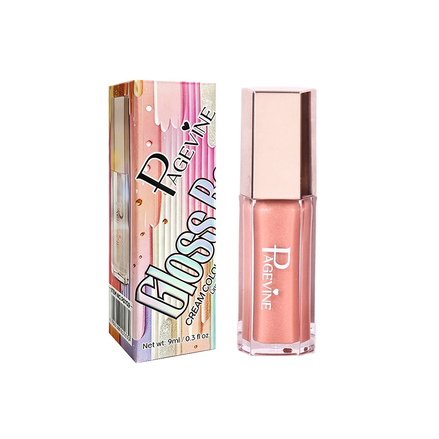 Cross-border PAGE VINE nuevo esmalte de labios de flujo, esmalte de labios de color acuoso, lápiz labial caliente, lápiz labial de miel
