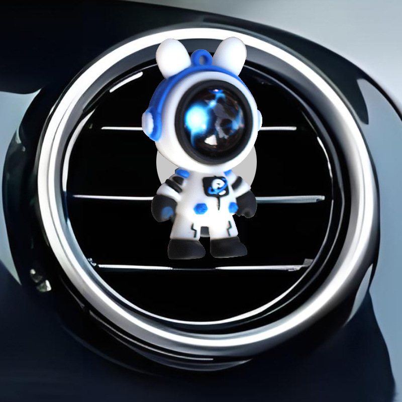 Salida de aire de coche transfronterizo, conejo de cielo estrellado, clip de astronauta, aromaterapia, perfume de coche, adornos de dibujos animados, accesorios decorativos
