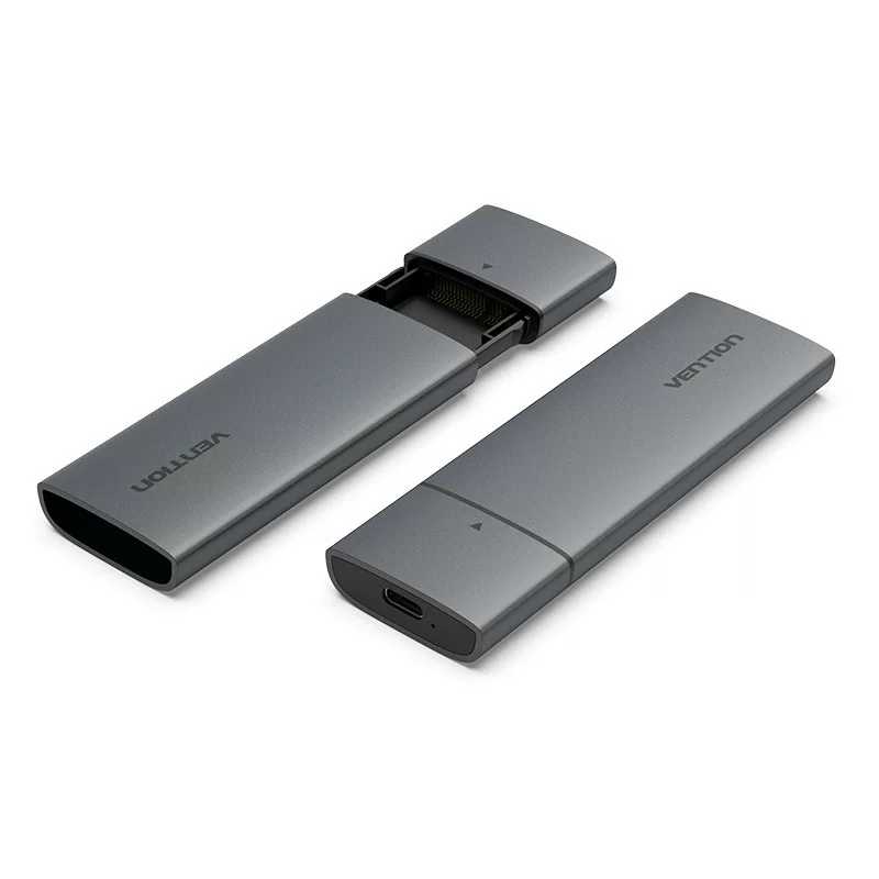 威迅 KPG Серия корпус для твердотельного диска M.2 NVMe (USB 3.1 Gen 2-C) алюминиевый сплав модель серый