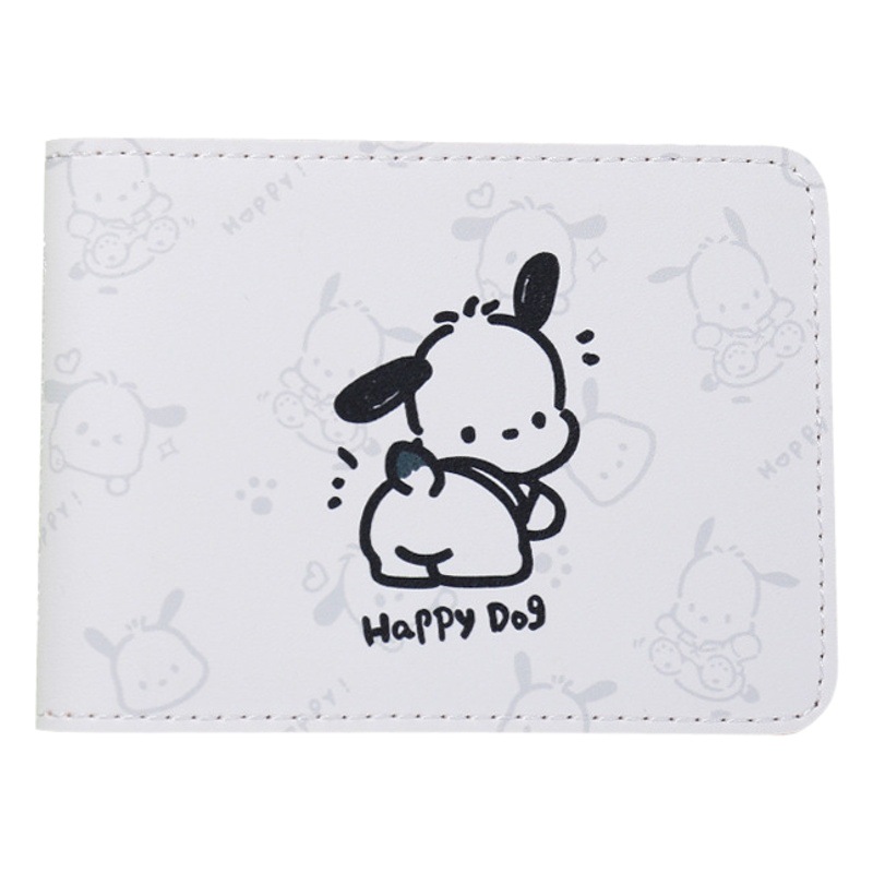 Funda de cuero para licencia de conducir explosiva para mujer, vehículo de motor multifuncional, posición de múltiples tarjetas, foto de conducir, funda protectora personalizada de dibujos animados de perro de orejas grandes