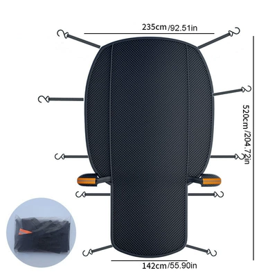 Car Cover Waterproof Oxford Cloth Car Cover Universal Type Sun Protection Sunshade Frost Protection Half Cover Car Cover Snow Protection Cover (Car clothing) - orange-st-3961-half-car-cover-one-checkered-style-large-size