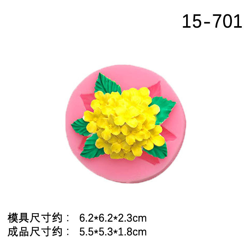 鏡アマゾンにまたがる6種類の花薔薇カーネーション牡丹太陽花シリコンモデルdiyチョコレート|undefined