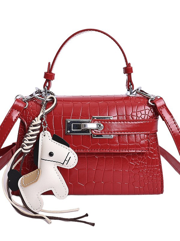 Bolso de tendencia transfronteriza para mujeres 2026 nuevo retro cocodrilo Kelly bolso de alto nivel de hombro bolso de mujer image 6