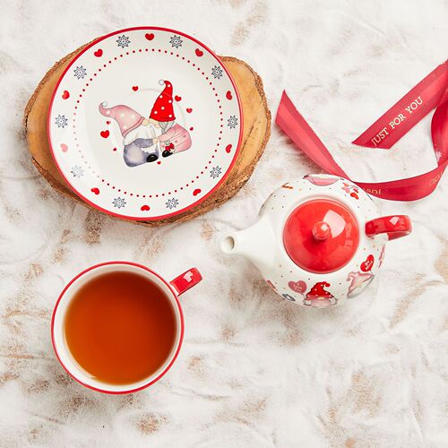 Gold-plated tea set, Instagram Christmas ceramic cups and plates, Amazon best-selling unique Christmas gifts, logo printing available