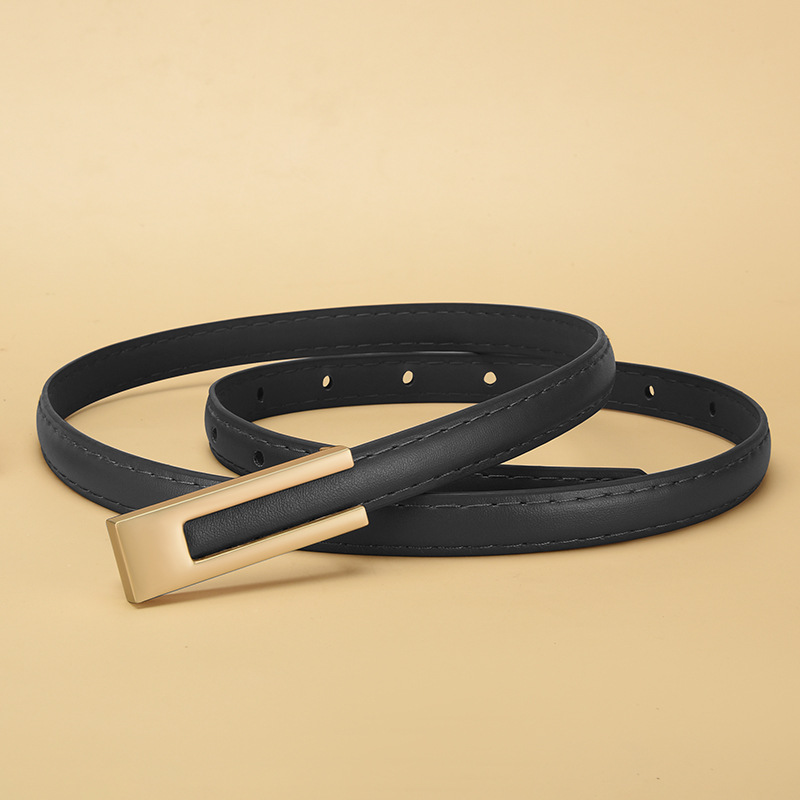 Thin Belt Women's High Waist Decorative Belt Women's Skirt Jeans All-match Accessories Water Head Factory Support to Figure and Sample