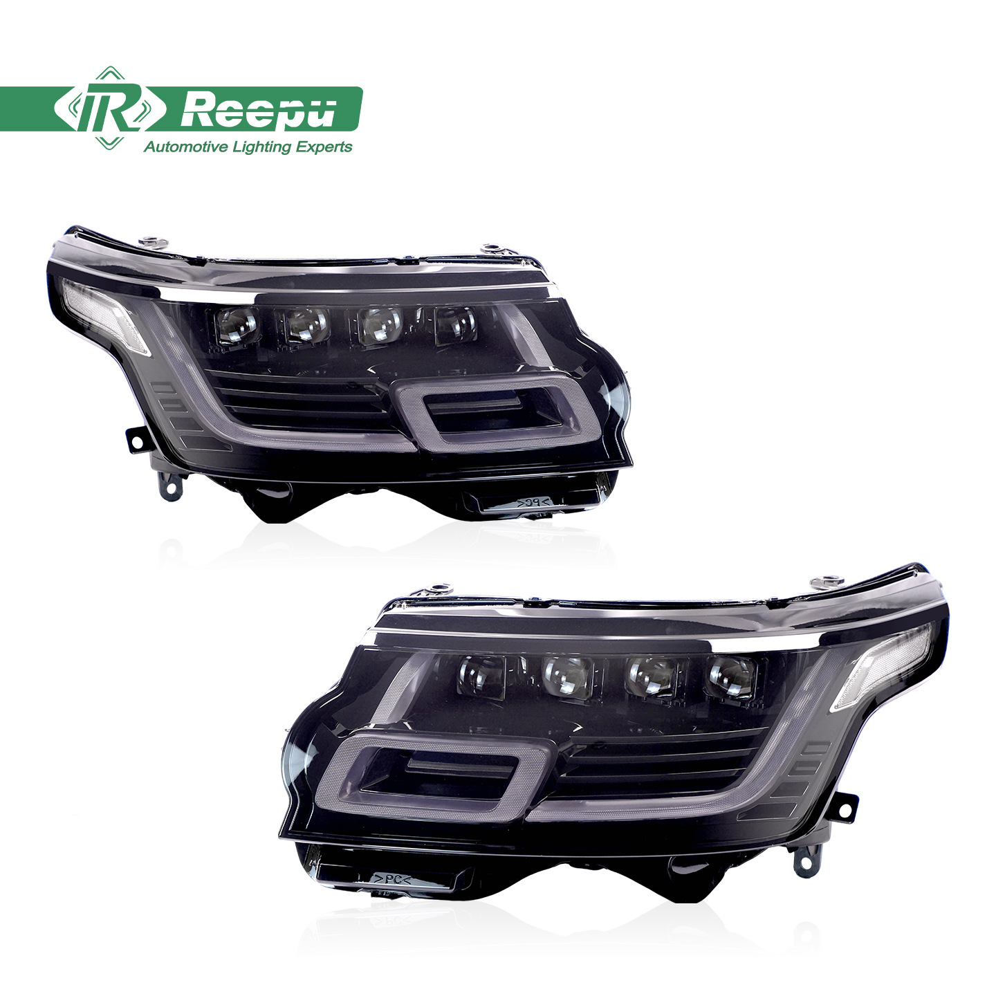 Suitable for 2013-2017 Land Rover Range Rover headlight assembly modification with new LED matrix lens daytime running lights and turn signals
