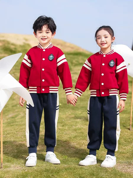 Autumn Primary School Students' Sports Uniforms, New Summer Clothes, Kidsren's Class Uniforms, Spring and Autum Suits, Kindergarten Uniforms, Three- or Four-Piece Sets