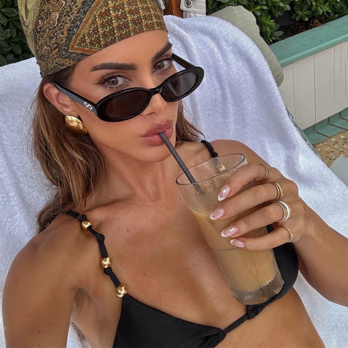 2 Pieces Set Quantity Women's Solid Color 2 Pieces Set Bikinis Swimwear