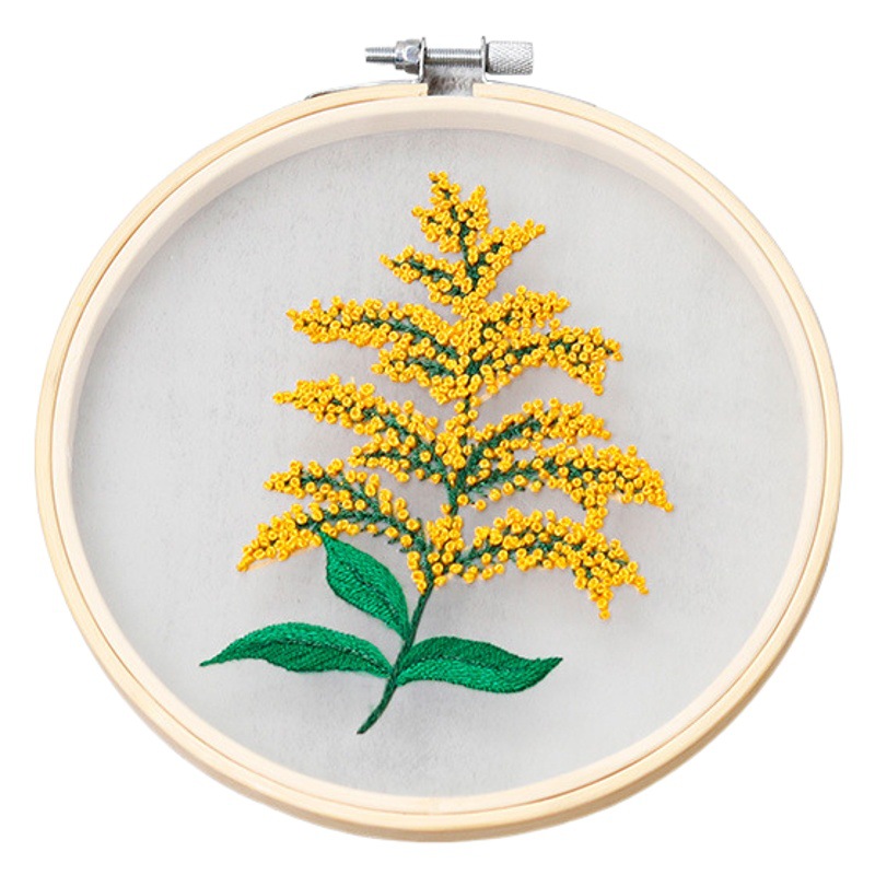 Diy bordado hecho a mano paquete de material Feiyang original nueva gasa transparente estilo europeo flores y flores