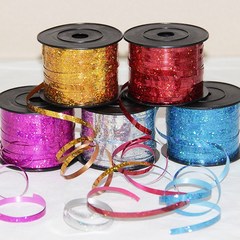 100ヤード90メートルレーザーリボン誕生日パーティーの結婚祝い飾りバンドプレゼント包装プラスチックレーザーリボン巻き
