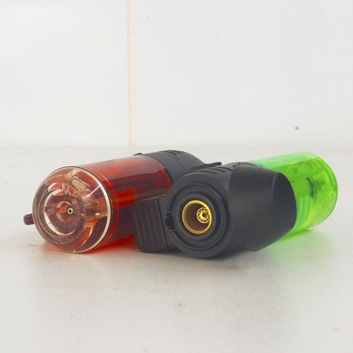 Automatic Pop-Up Lid Buckle Portable Disposable Plastic Round Machine Direct-Flame Lighter BY009 Simple High-Firepower Lighter