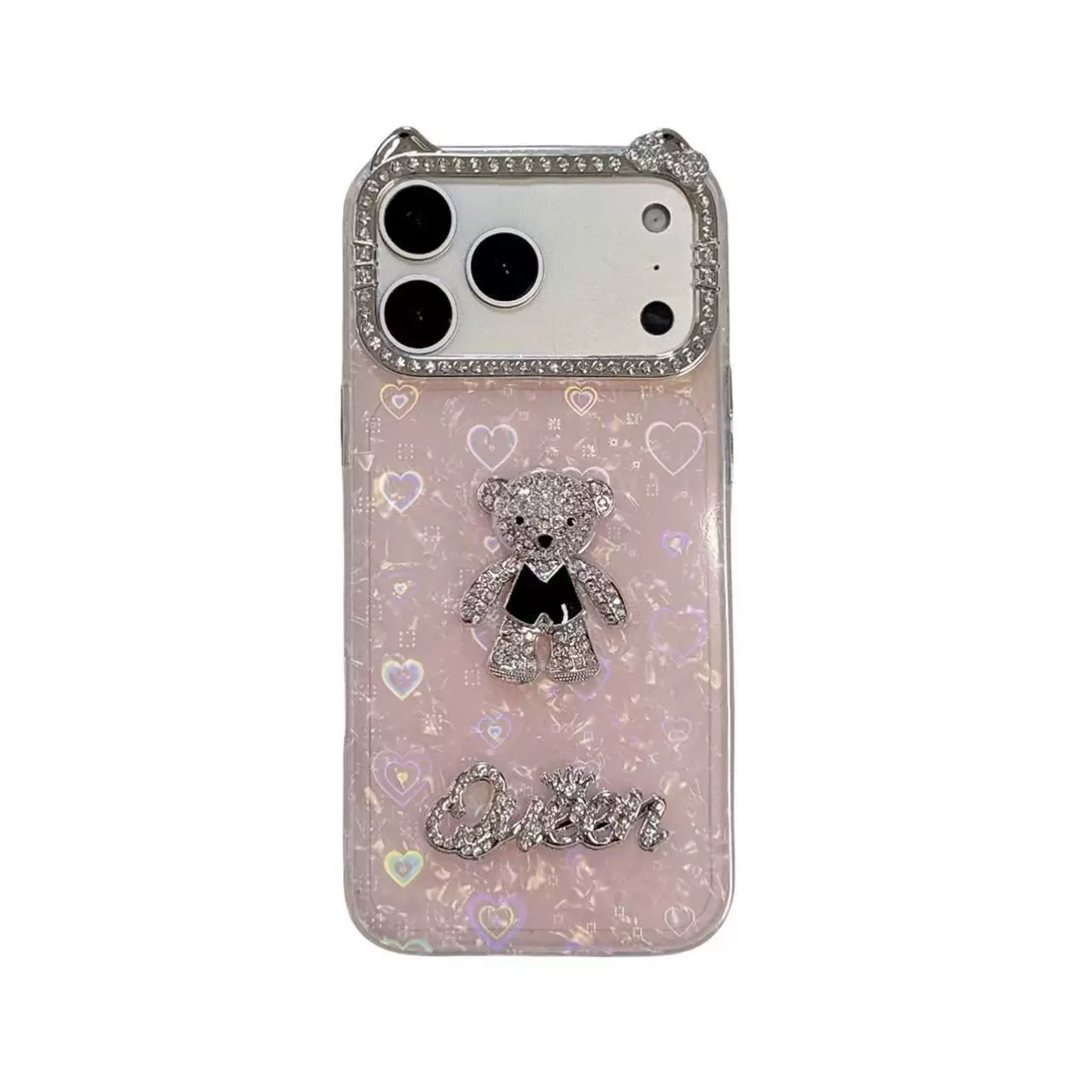 Кристаллический медведь подходит для Apple 13 14 15 16 17 air PRO MAX защитный чехол с лучшей продажей