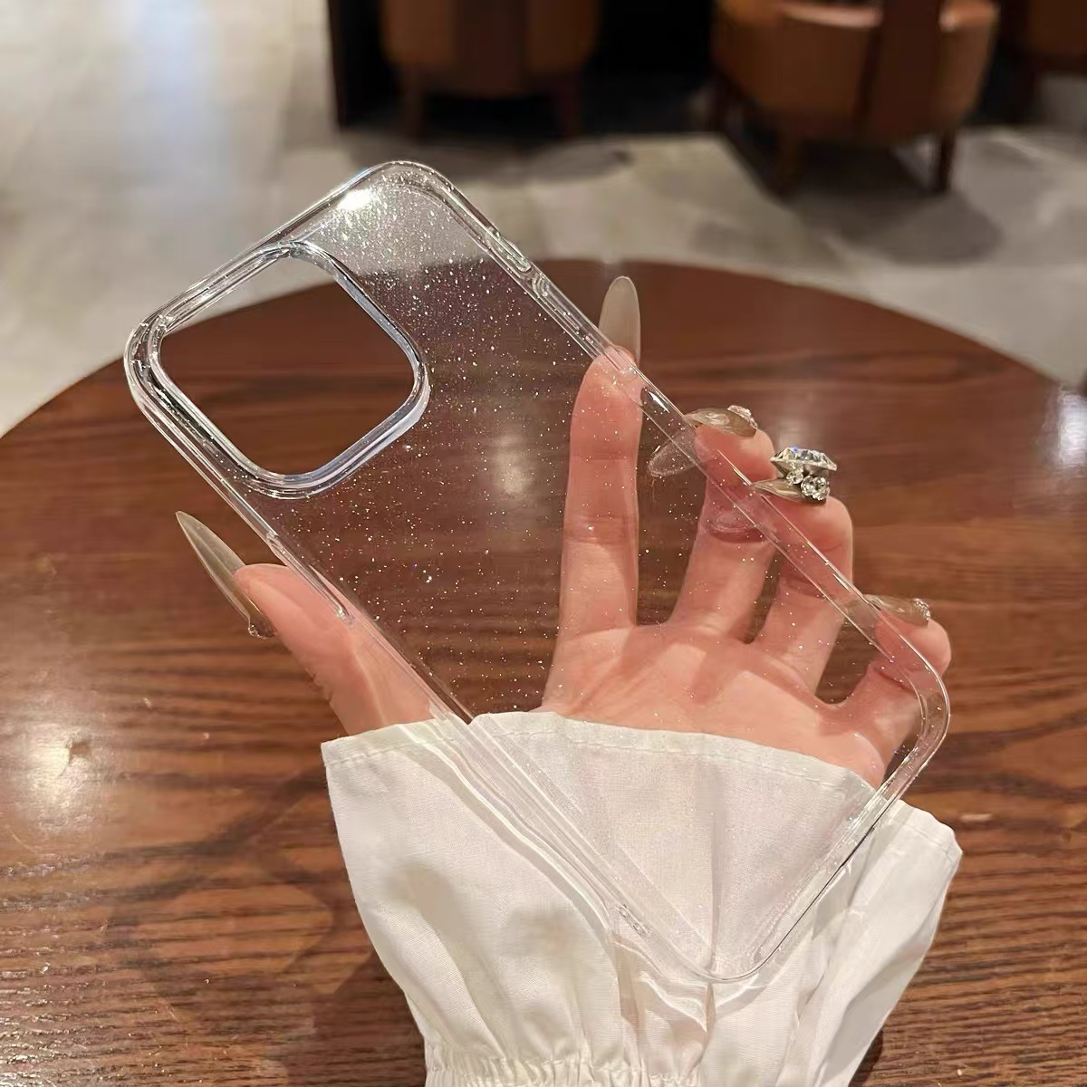 Brillo transparente aplicable a la carcasa del teléfono iphone16 simple Apple 15promax anti-caída 14/13/12 nuevo 11