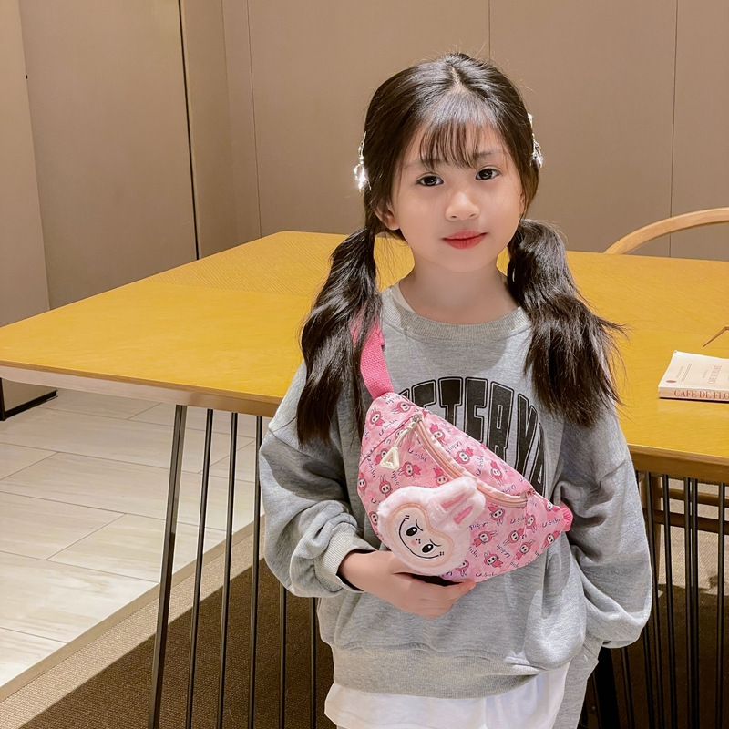 かわいい漫画子供のぬいぐるみチェストバッグ 2025 新しい幼稚園女の子旅行マッチングバッグ男の子バックパック|undefined