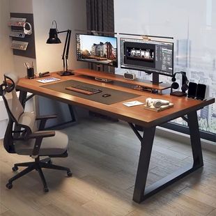 Simple Office Desk Modern Computer Desk Desktop Double Long Desk Student Home Simple Writing Desk Workbench