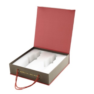 Red wine Tea Tea Tea oil gift box custom flip portable cardboard box cosmetic packaging box color box custom