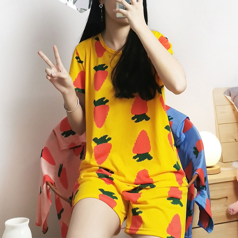 110 thin milk silk S yellow radish short set