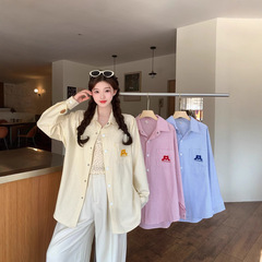 大きいサイズの婦人服2025春夏新作太ったMM韓国風ファッションストライプシャツ長袖日焼け止めシャツ重ね着コート