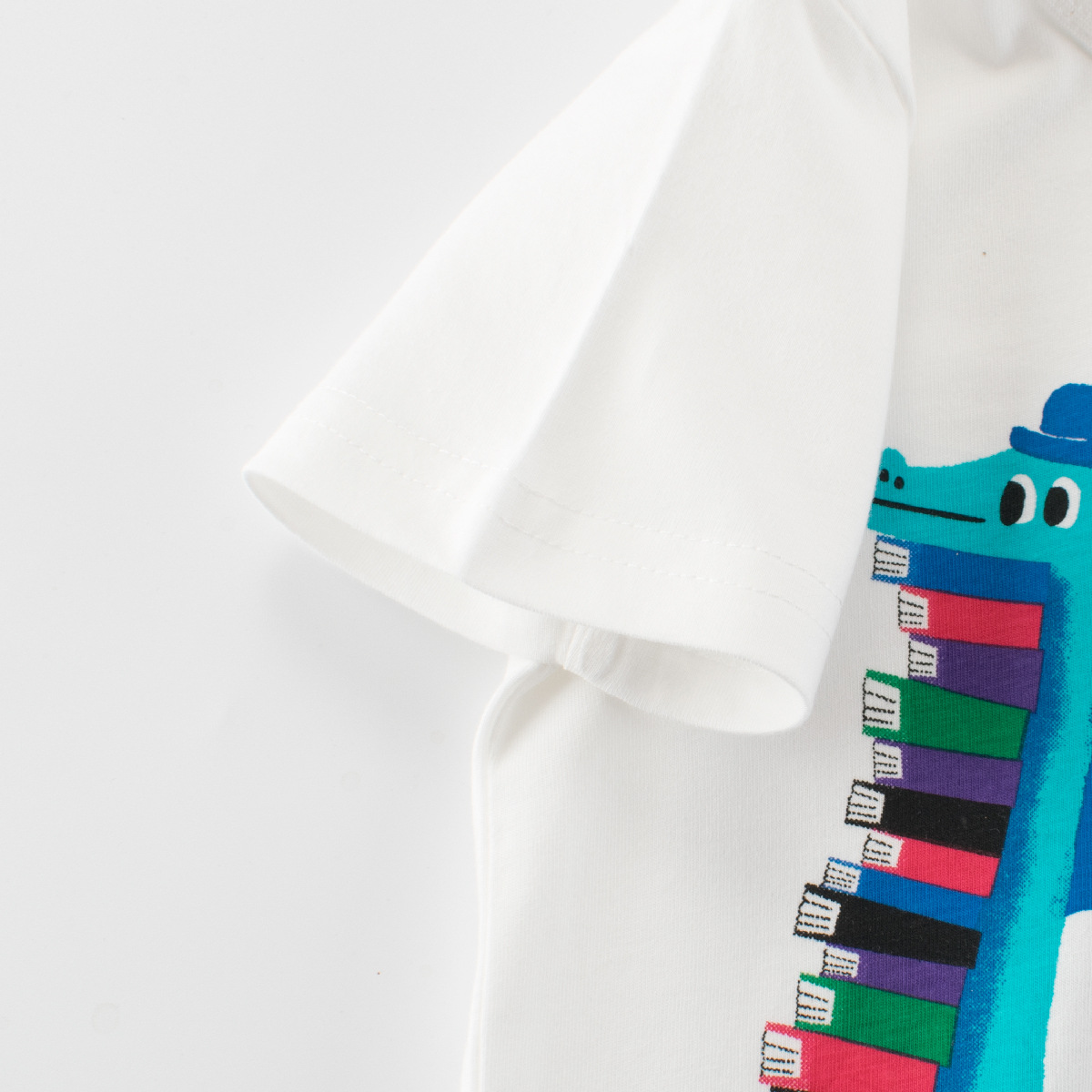 27kids ropa para niños camiseta de manga corta para niños nuevo estilo 2025 dibujos animados coreanos ropa de bebé de verano para niños al por mayor