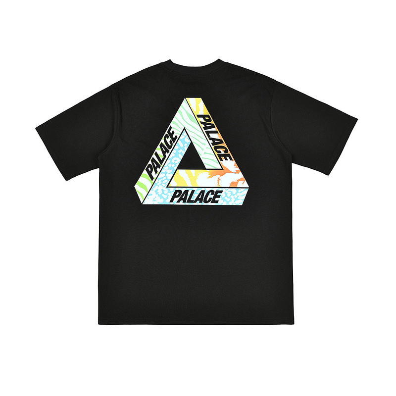 欧米の潮牌palace三角形双紗プリント高品質男女カジュアル半袖tシャツ|undefined