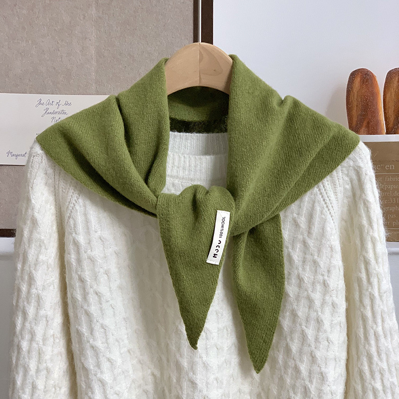 Bufandas de invierno y otoño sensación de atmósfera nueva moda de color sólido de punto bufandas de cuello bufandas bufandas de lana bufandas al por mayor