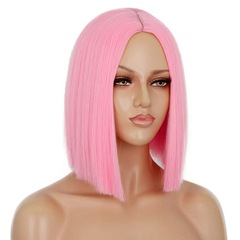 Cross-border European and American-style Fashion Wigs for Women: Shoulder-Length Straight Hair Full-Head Wigs—Hot-Selling African Wigs From Manufacturer