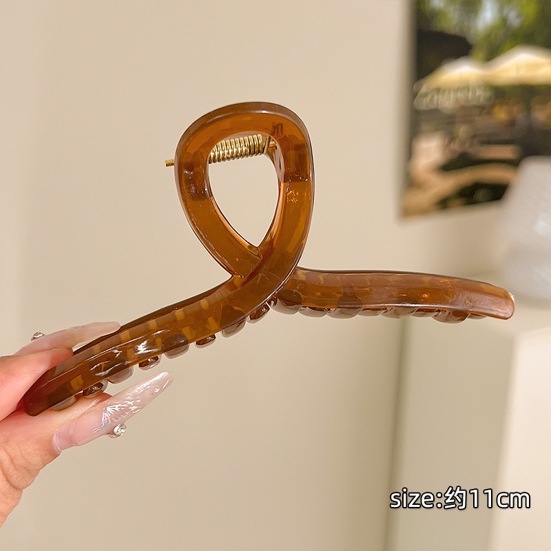 Alto Grado de gran tamaño horquilla para las mujeres 2024 nueva cabeza clip pelo volumen tiburón clip tocado horquilla