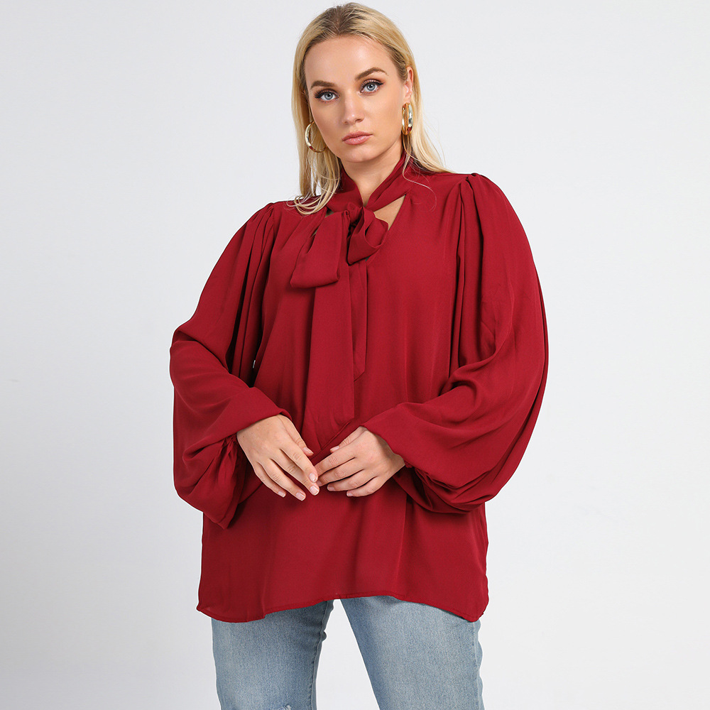 Plus Size Solid Color Round Neck Top NSWCJ92119