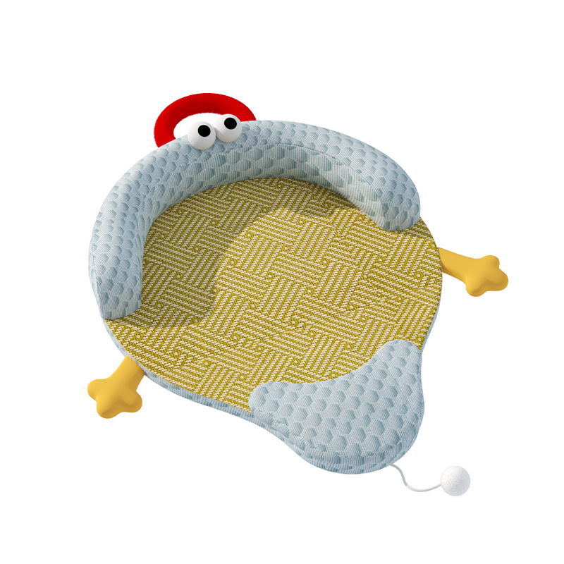 Nido para mascotas de verano, nido para gatos, alfombrilla para gatos extraíble y lavable, acolchado para dormir a prueba de humedad y transpirable, alfombrilla de enfriamiento, nido de frijoles de hielo