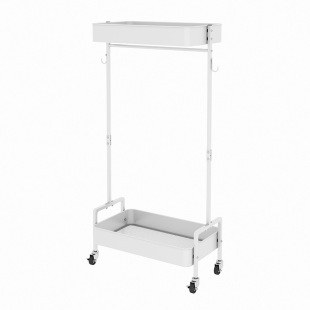 Children's Coat Rack Multi-Functional Floor-Standing Rolling Living Room Bedroom Coat and Toy Storage Rack Clothes Drying Rack Simple Basket
