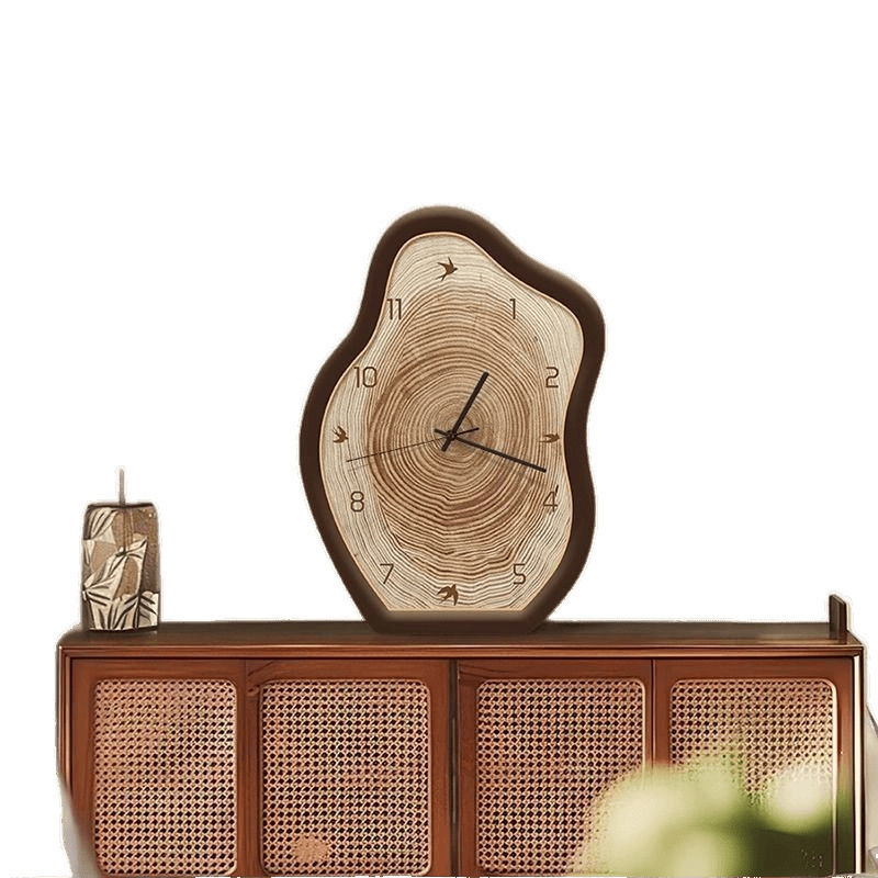 Reloj de escritorio de estilo medieval lujo ligero retró reloj de escritorio accesorios de arte doméstico reloj de pared 2025 nuevo