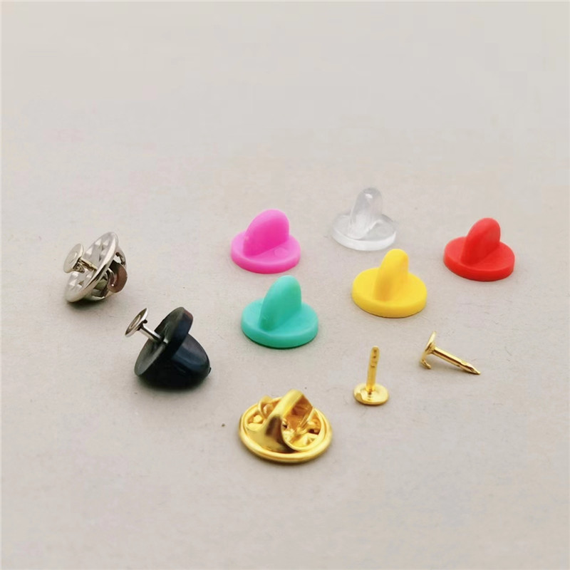 Pecho pin hebilla espina traje de goma hebilla de metal mariposa hebilla insignia pin accesorios DIY material ropa