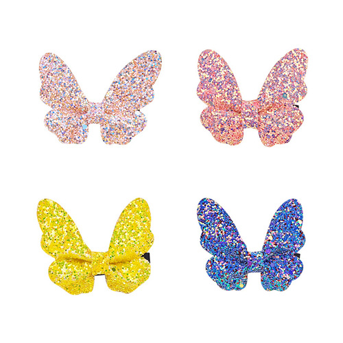 ins bright pink Gretel hair clip 70908 American full side clip performance hair accessories cute baby foreign trade butterfly hair clip jewelry