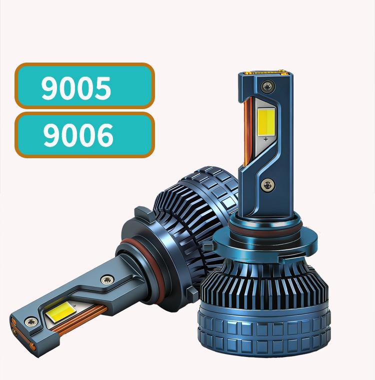 N15S Three-Color Car Led Headlights High-Power H7H4H1190059012 Remote Control Car High and Low Beam Bulbs