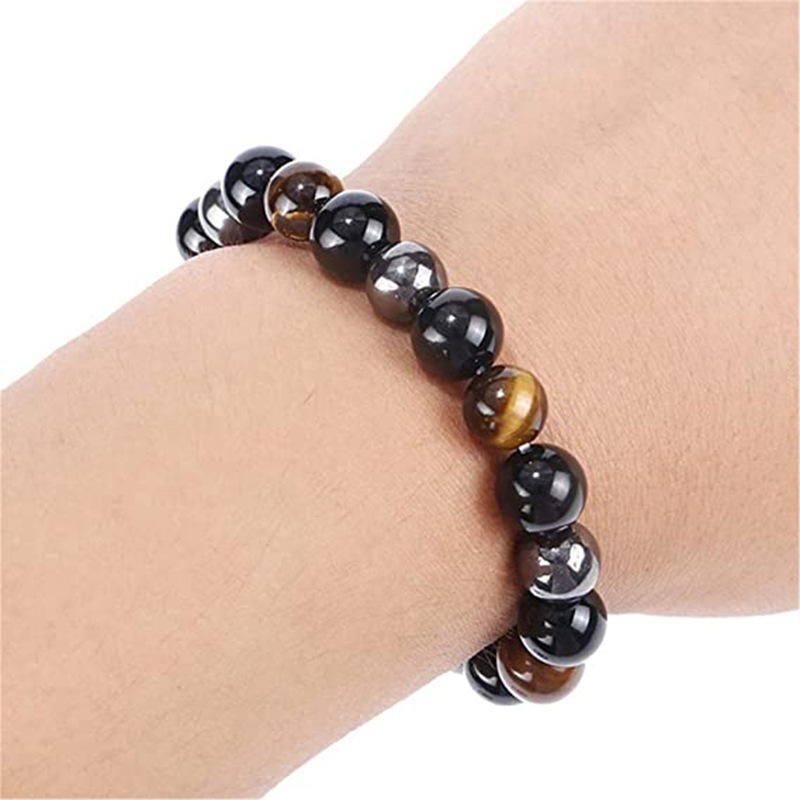 Tiger Eye Black Agate Bracelet 4