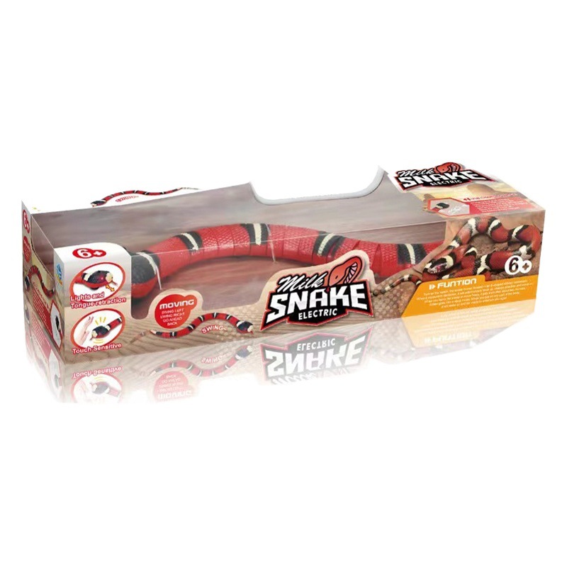 Juguete de evitación de obstáculos de inducción eléctrica transfronteriza serpiente simulación eléctrica novedosa para niños serpiente gato divertido perro divertido juguete de serpiente eléctrica