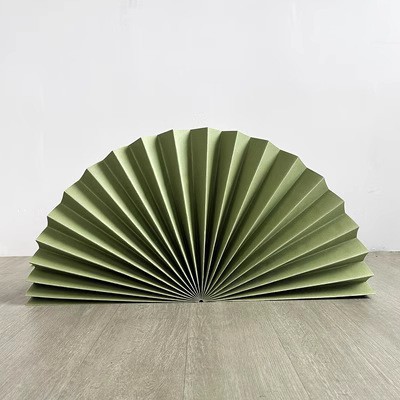 Abanico de papel de gran tamaño para bodas, abanico de papel plegable, nuevo regalo de compromiso chino, decoración de la pared, decoración, abanico de origami, arte floral