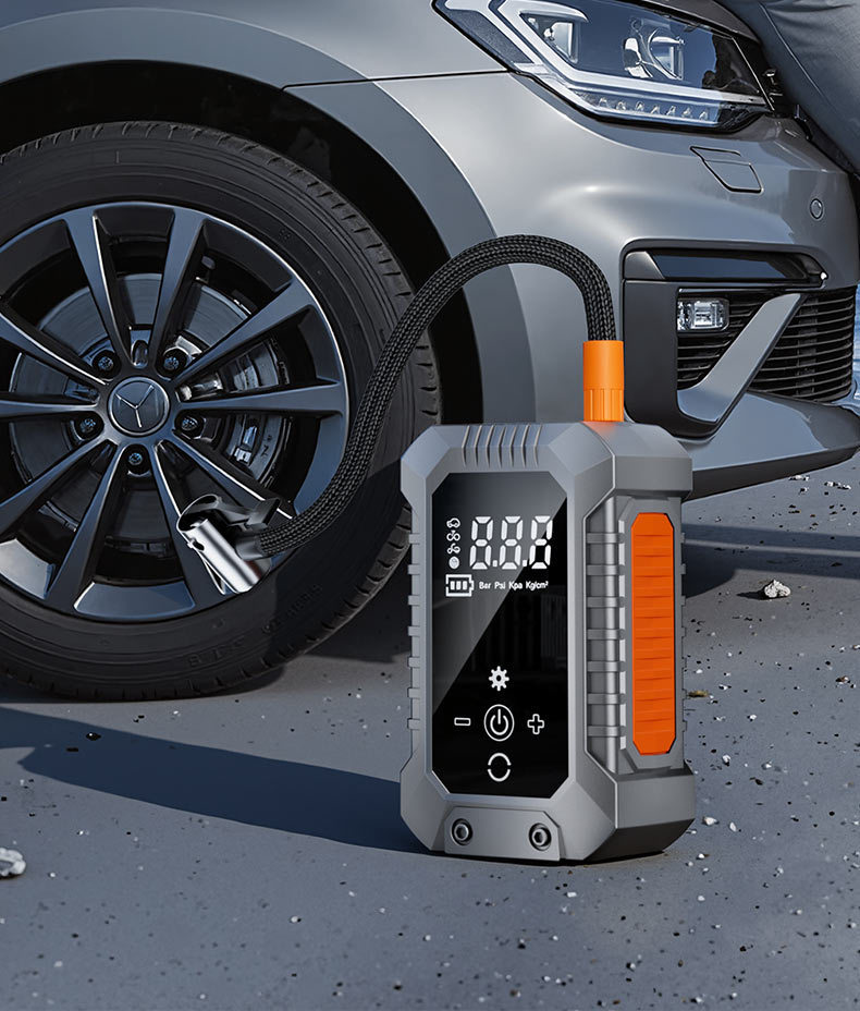Car Air Pump Portable Car Electric Wireless Tire Pressure Measuring Air Pump Car Tire Air Pump