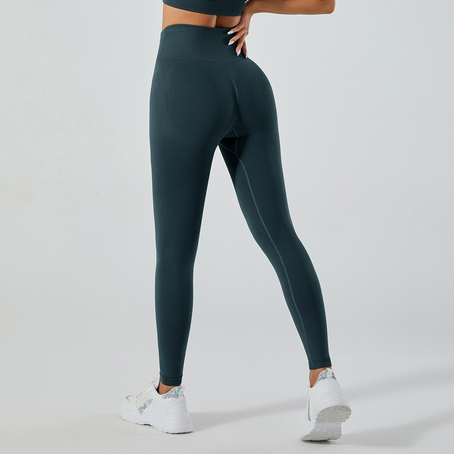 Sin vergüenza línea pantalones de yoga Levantamiento de cadera de cintura alta de mujer melocotón Medias elásticas de cadera Pantalones deportivos correr pantalones de fitness Pantalones