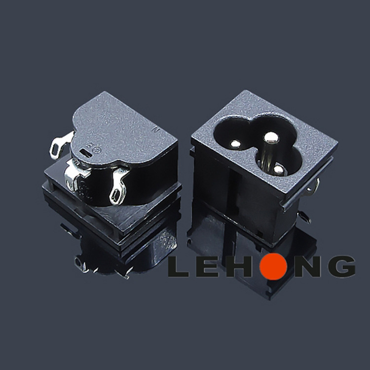 DE-6-4WS2S8 安规AC插座/电源插座/品字插座/AC母座/器具插座