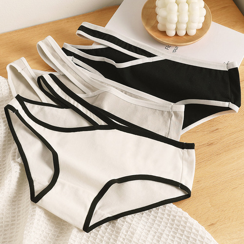 Small waist design breathable women's underwear comfortable girls sports underwear girls summer thin sexy new style