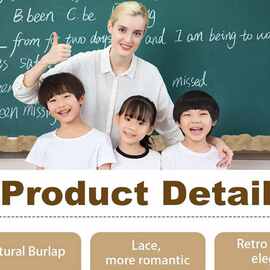 10个 颜色：图片色 材质：粗麻布 粗麻布荷叶边公告板边框 教室公